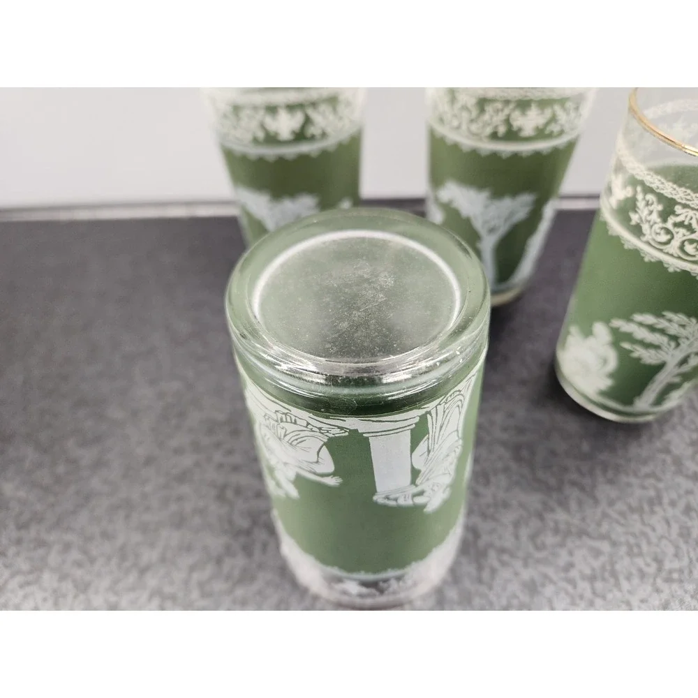 Set of 4 Vintage Wedgwood Jasperware Jeanette Green Hellenic 5